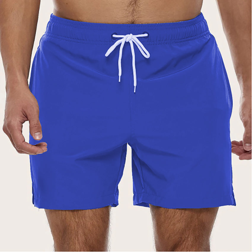 Men’s Swim Trunks – Quick-Dry Fabric – Regular Fit – Mid-Length – Elastic Waistband