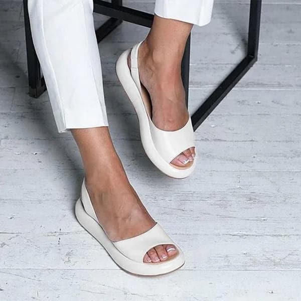 Women’s Sandals – Open Toe – Flat Sole – Slip-On Minimalist Design – Everyday Comfort