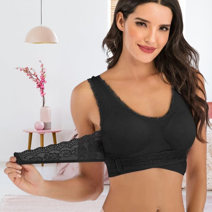 Women’s Support Bra – Full Coverage – Seamless Fit – Posture Enhancing – Lace Detail