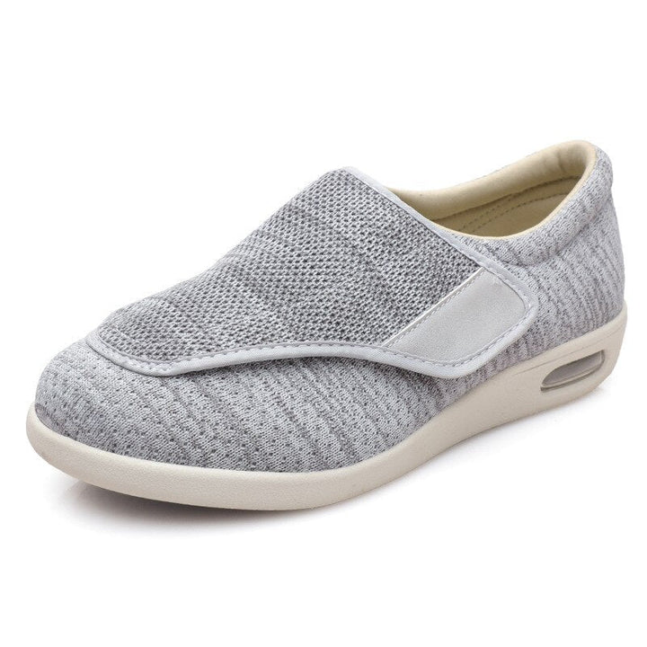 Men’s Comfort Shoes – Wide Fit – Soft Knit Upper – Cushioned Sole – Adjustable Strap