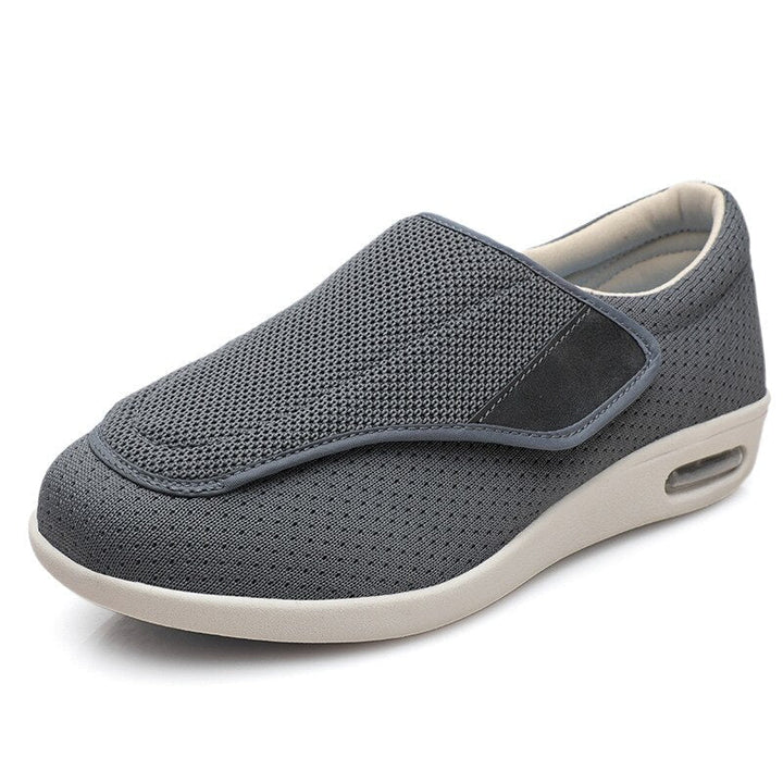 Men’s Comfort Shoes – Wide Fit – Soft Knit Upper – Cushioned Sole – Adjustable Strap