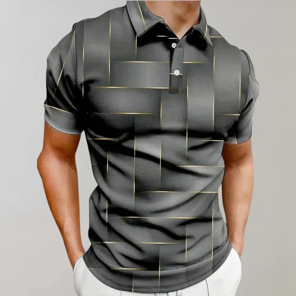 Men’s Polo Shirt - Slim Fit - Soft Knit - Short Sleeve - Classic Collar Casual Style