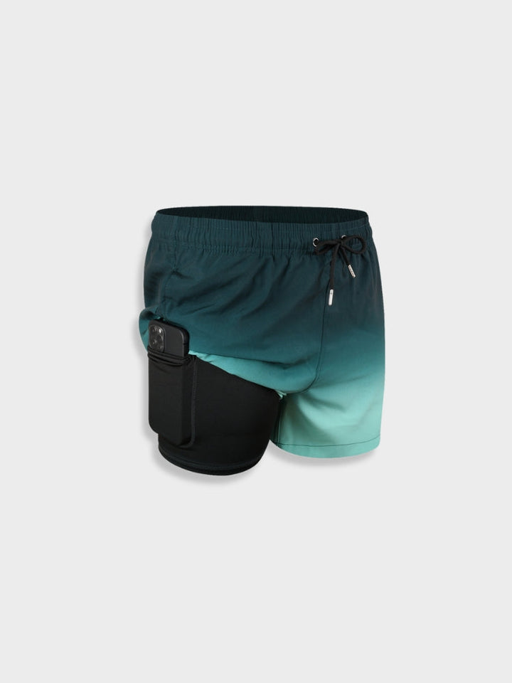 Men’s Swim Shorts – Relaxed Fit – Quick-Dry Fabric – Mid-Thigh – Adjustable Waistband