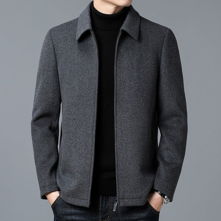 Men's Jacket – Tailored Fit – Hip Length – Streamlined Design – Zipper Closure