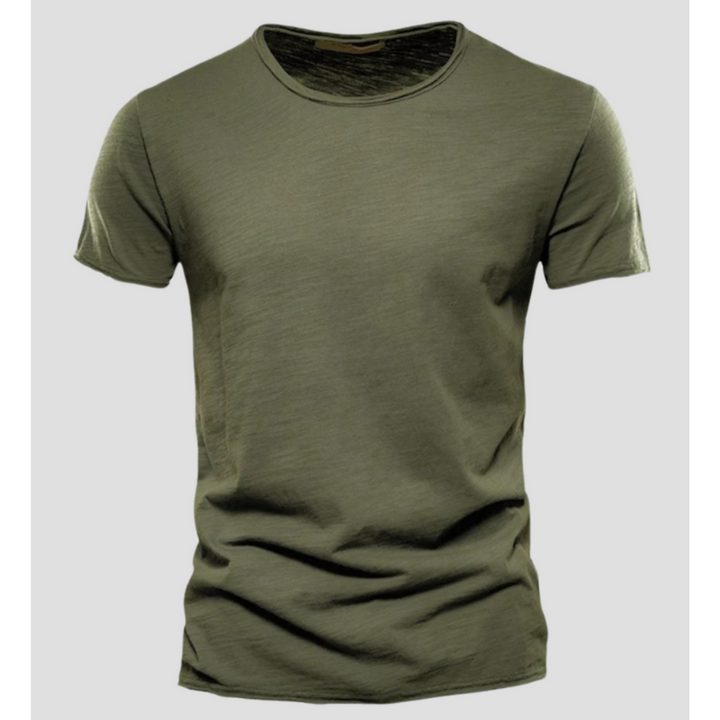 Men’s T-Shirt – Slim Fit – Breathable Blend – Crew Neck – Short Sleeve – Minimalist Style
