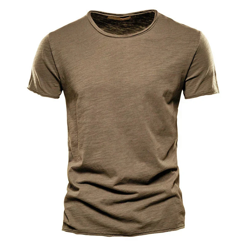 Men’s T-Shirt – Slim Fit – Breathable Blend – Crew Neck – Short Sleeve – Minimalist Style