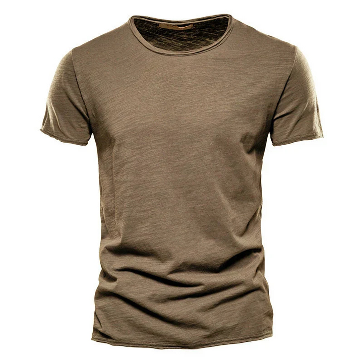 Men’s T-Shirt – Slim Fit – Breathable Blend – Crew Neck – Short Sleeve – Minimalist Style