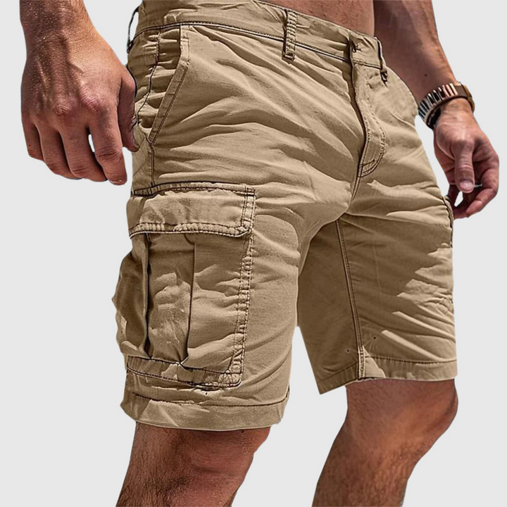 Men’s Cargo Shorts – Cotton – Relaxed Fit – Side Flap Pockets – Casual Everyday Wear
