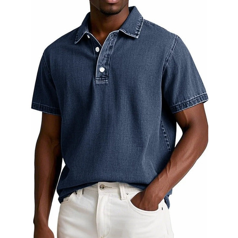 Men’s Polo Shirt – Cotton Blend – Relaxed Fit – Short Sleeve Casual Style