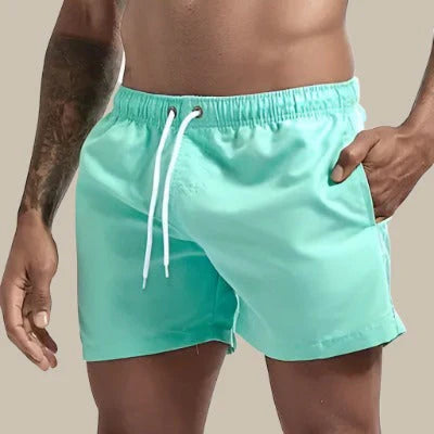 Men’s Swim Shorts – Quick Dry – Relaxed Fit – Elastic Waist – Mid-Thigh Length