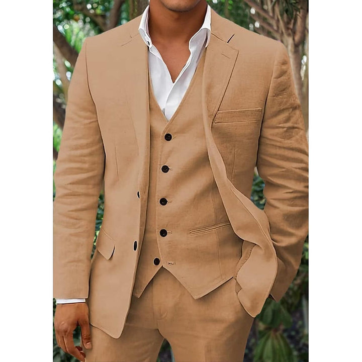 Men’s Blazer – Tailored Fit – Breathable Blend – Single-Breasted – Formal Lapel