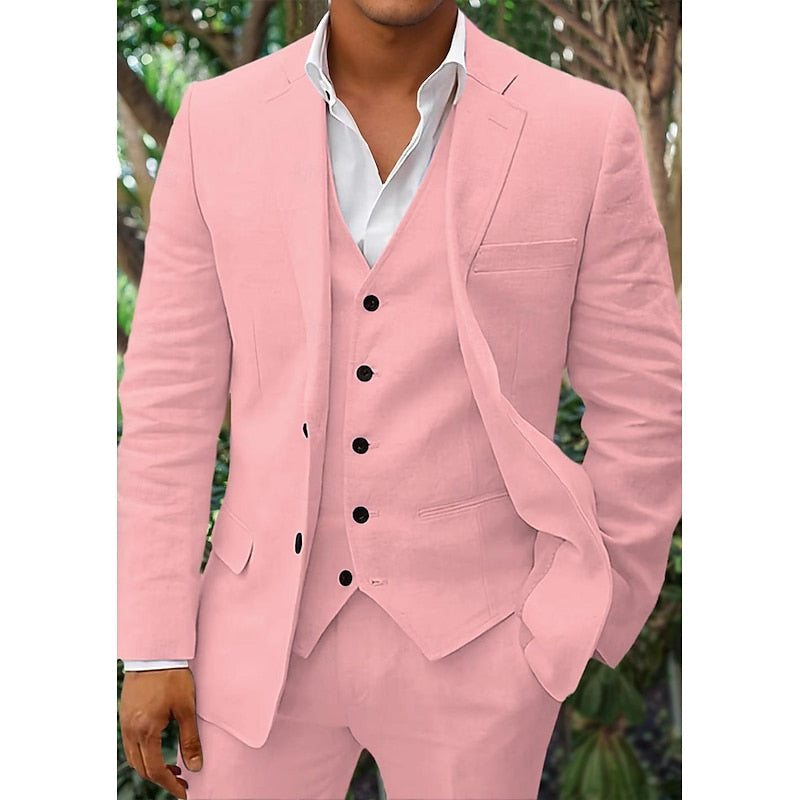 Men’s Blazer – Tailored Fit – Breathable Blend – Single-Breasted – Formal Lapel