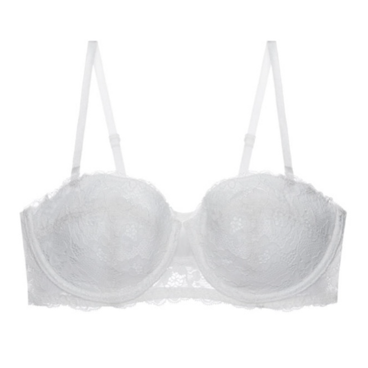 Women’s Balconette Bra – Lace Design – Underwired Support – Adjustable Straps