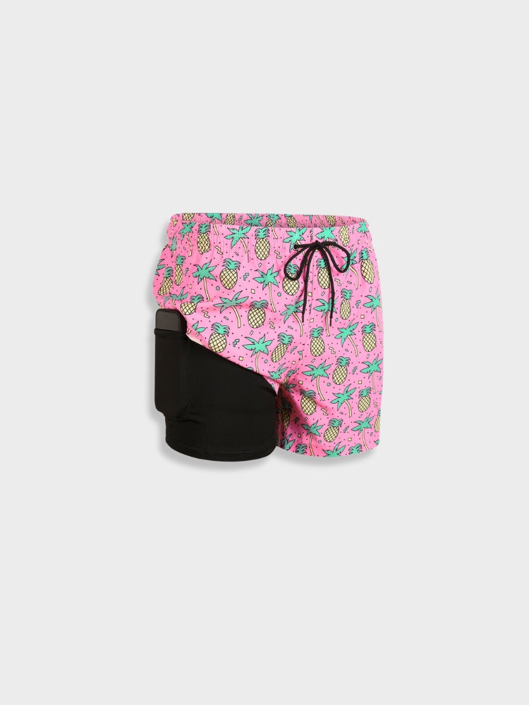 Men’s Swim Shorts – Relaxed Fit – Quick-Dry Fabric – Mid-Thigh – Adjustable Waistband