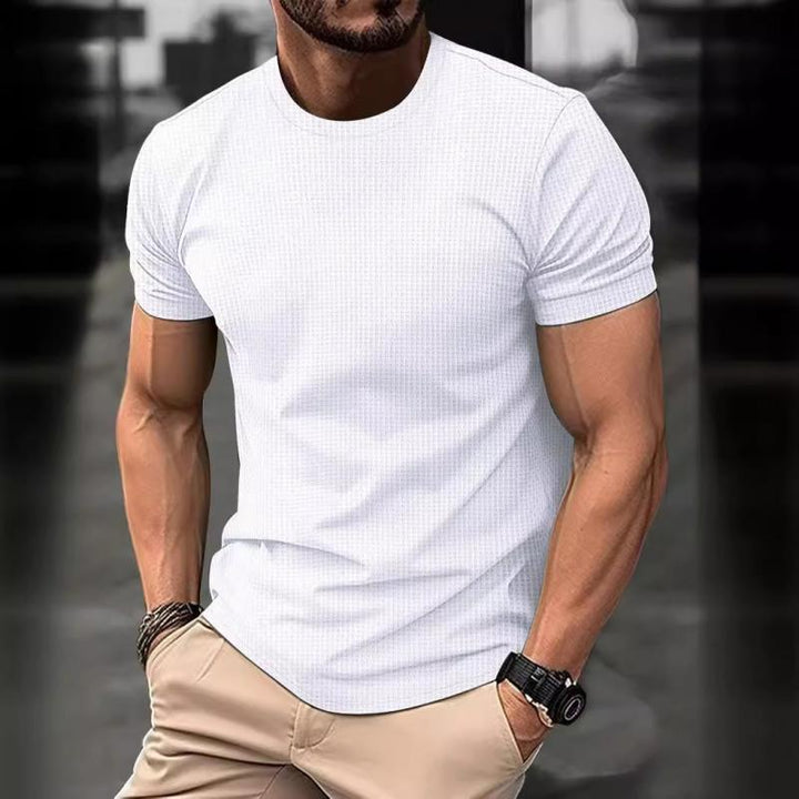 Men’s T-Shirt – Slim Fit – Short Sleeve – Crew Neck – Breathable Lightweight Fabric