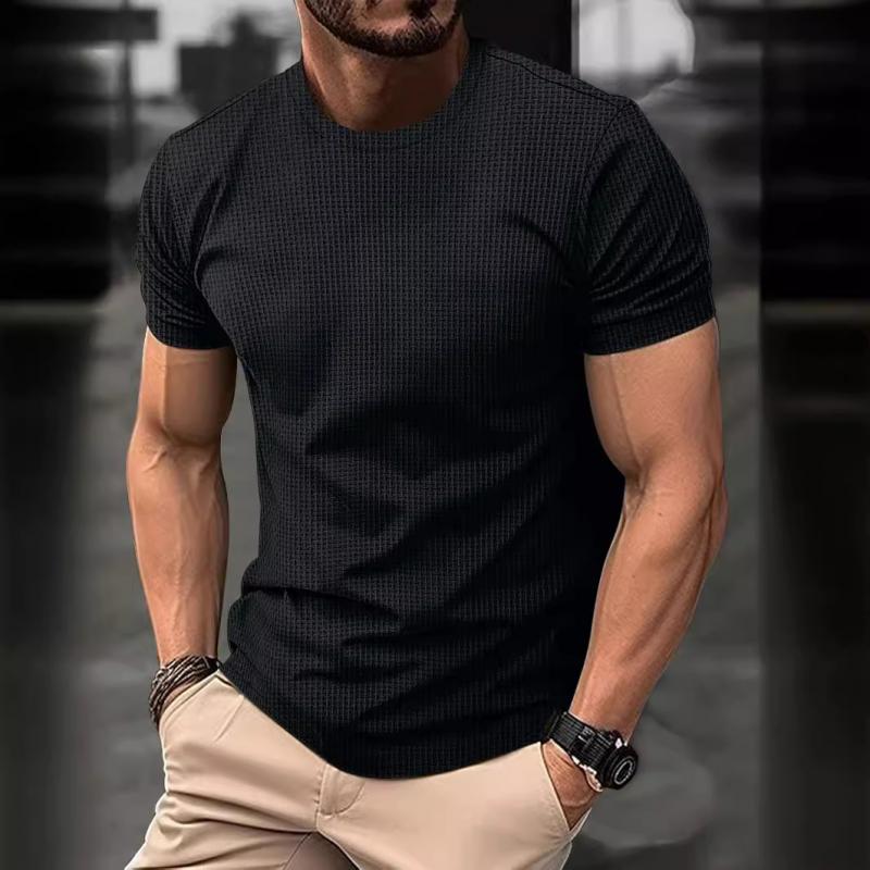 Men’s T-Shirt – Slim Fit – Short Sleeve – Crew Neck – Breathable Lightweight Fabric