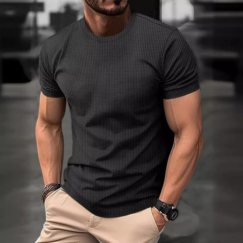Men’s T-Shirt – Slim Fit – Short Sleeve – Crew Neck – Breathable Lightweight Fabric