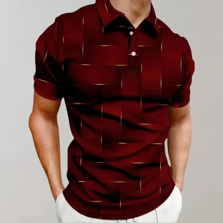 Men’s Polo Shirt - Slim Fit - Soft Knit - Short Sleeve - Classic Collar Casual Style