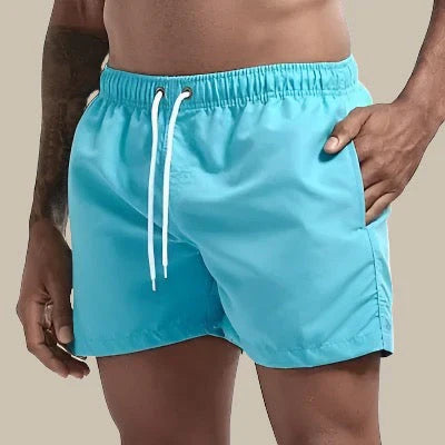 Men’s Swim Shorts – Quick Dry – Relaxed Fit – Elastic Waist – Mid-Thigh Length