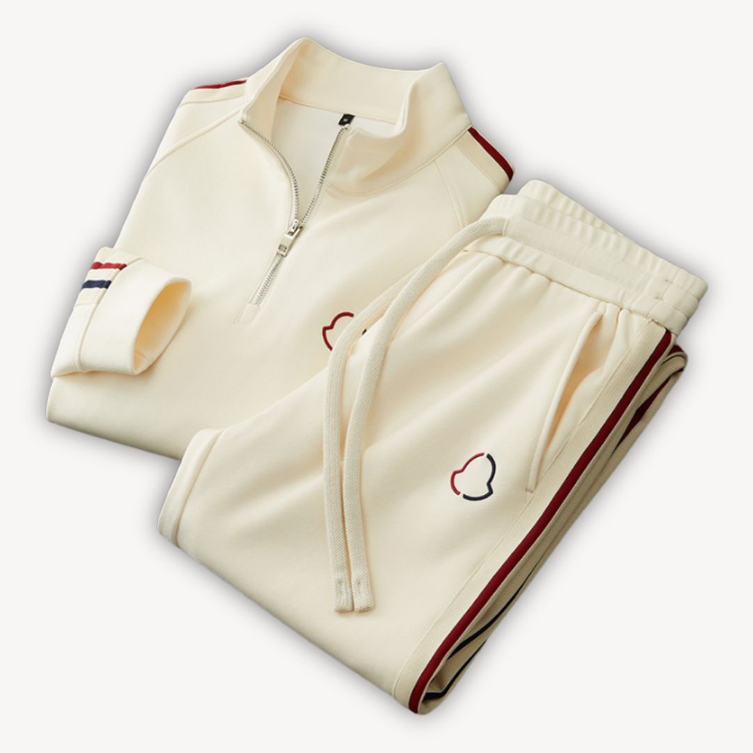 Men’s Tracksuit Set – Zip-Up Jacket – Elastic Waist – Athleisure Fit