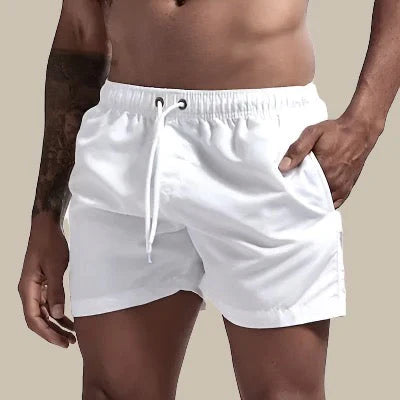 Men’s Swim Shorts – Quick Dry – Relaxed Fit – Elastic Waist – Mid-Thigh Length