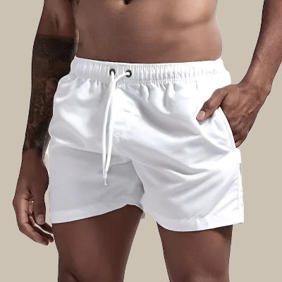 Men’s Swim Shorts – Relaxed Fit – Fast-Drying – Mid-Thigh – Adjustable Waistband