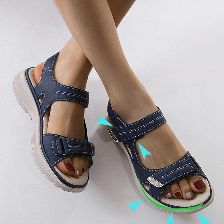 Women’s Sandals – Ergonomic Support – Cushioned Footbed – Adjustable Straps – Non-Slip Sole